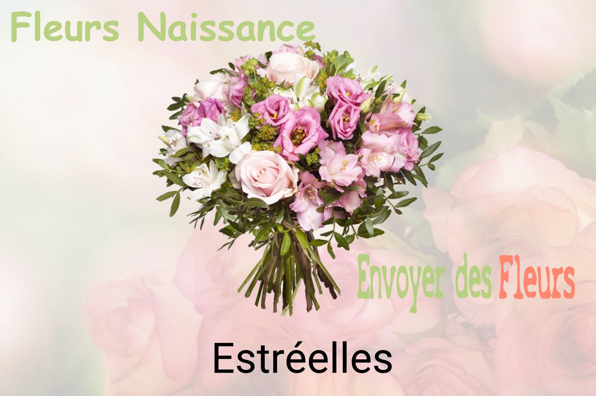 Bouquet de fleurs de naissance livré à Estréelles